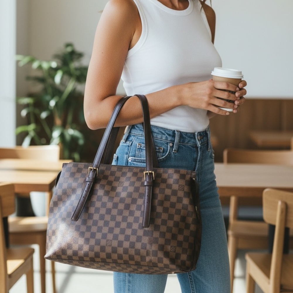 Louis Vuitton Chelsea tote bag with dust bag